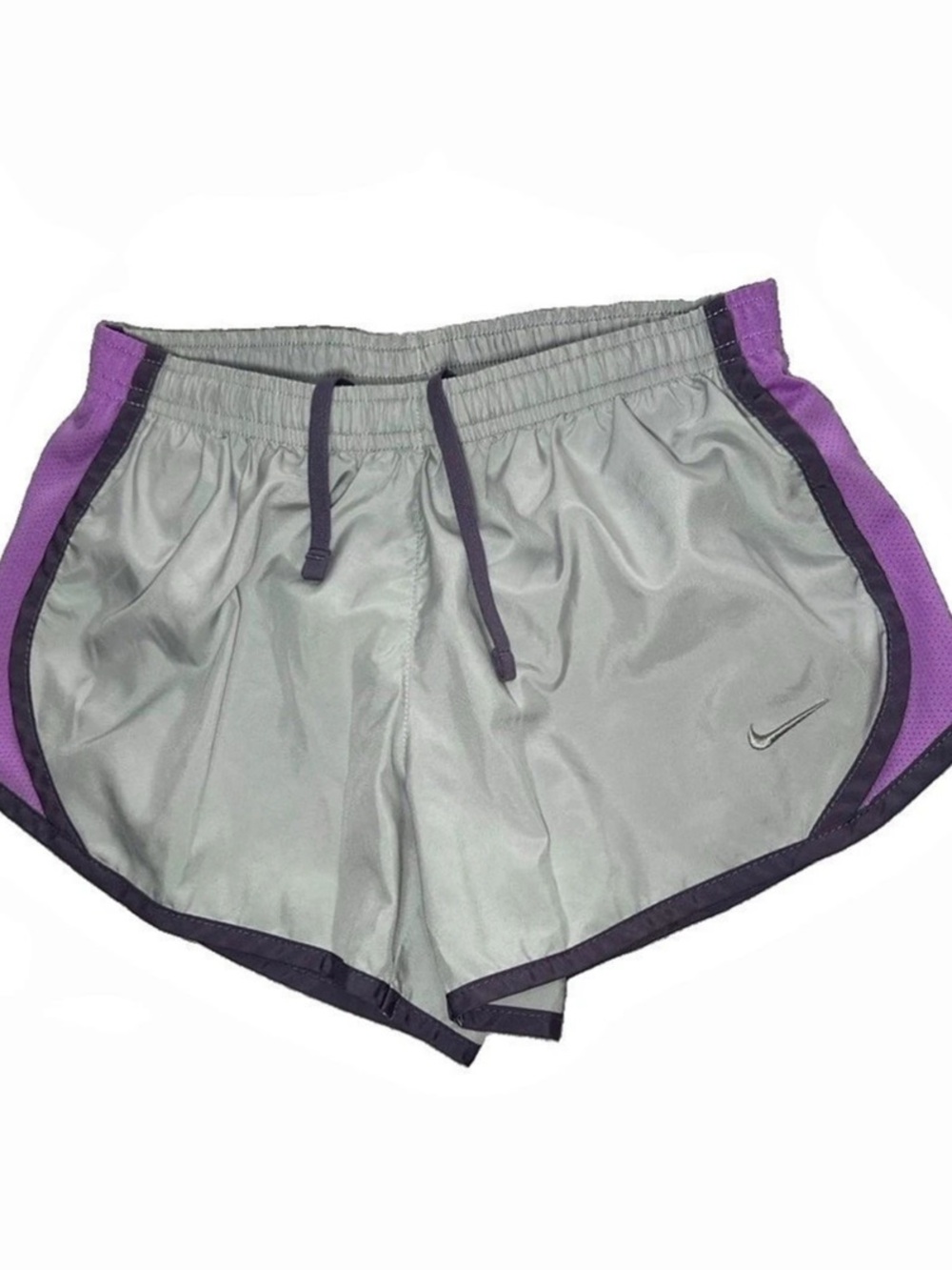 Nike Tempo Running Shorts Gray & Purple Athletic Shorts